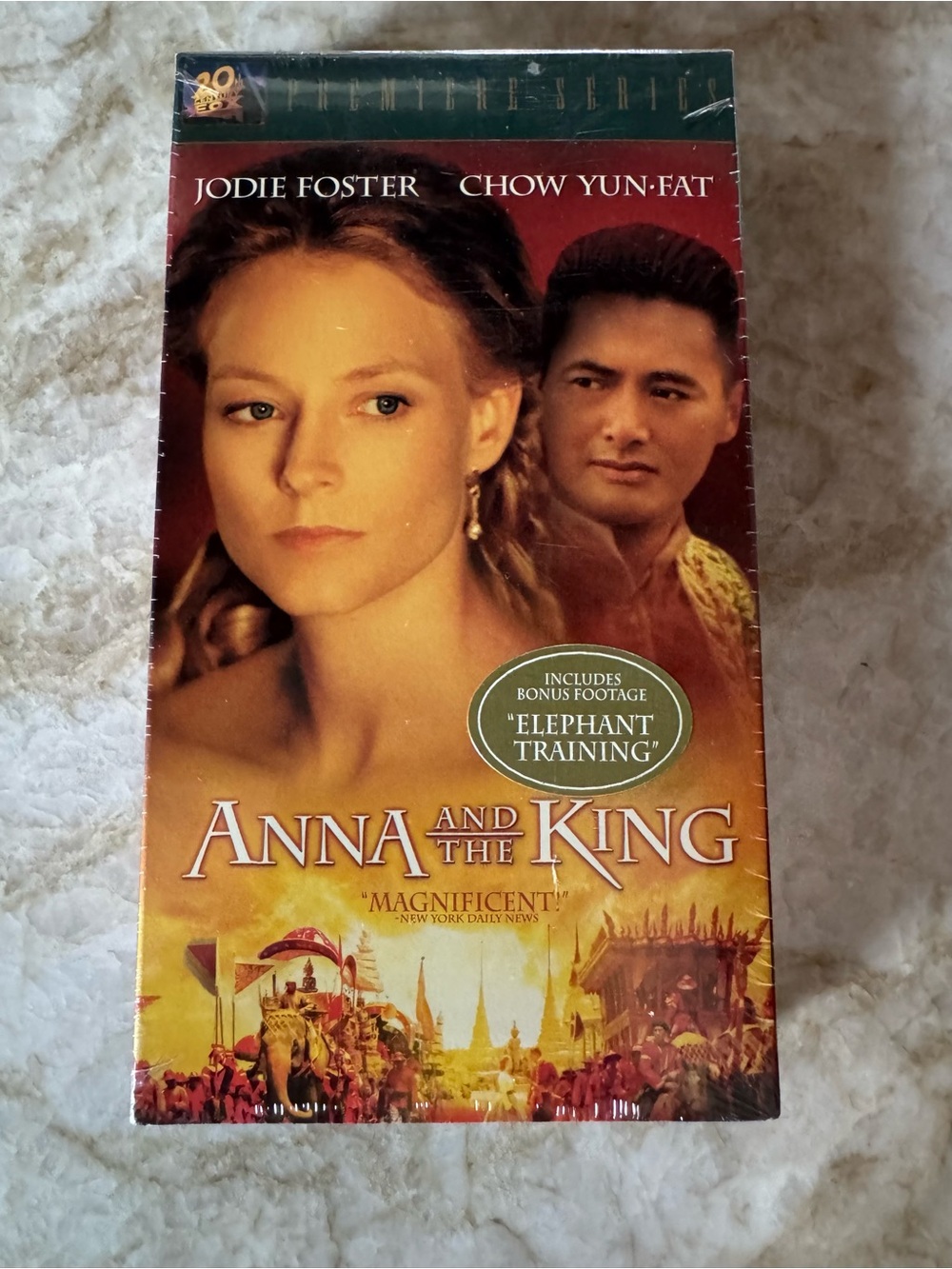 Anna and the King VHS Tape - Classic Movie Cover (Red/Gold)